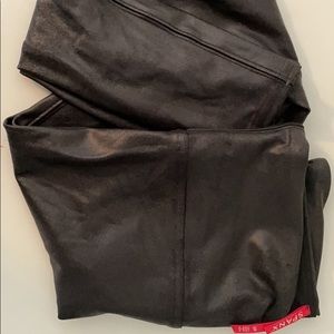 Faux leather Spanx leggings